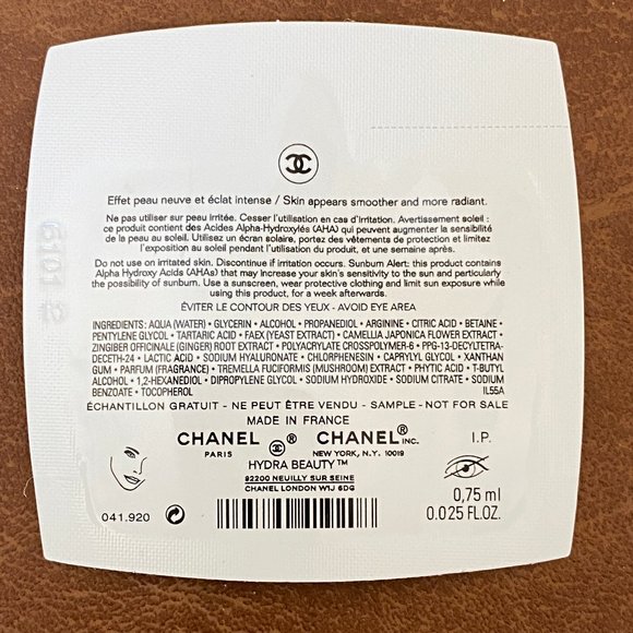 Chanel Hydra Beauty Micro Serum & Camellia Glow Concentrate Sample - Picture 4 of 7